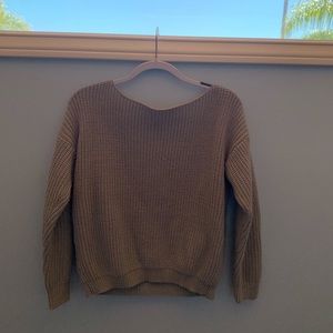Grey knit sweater